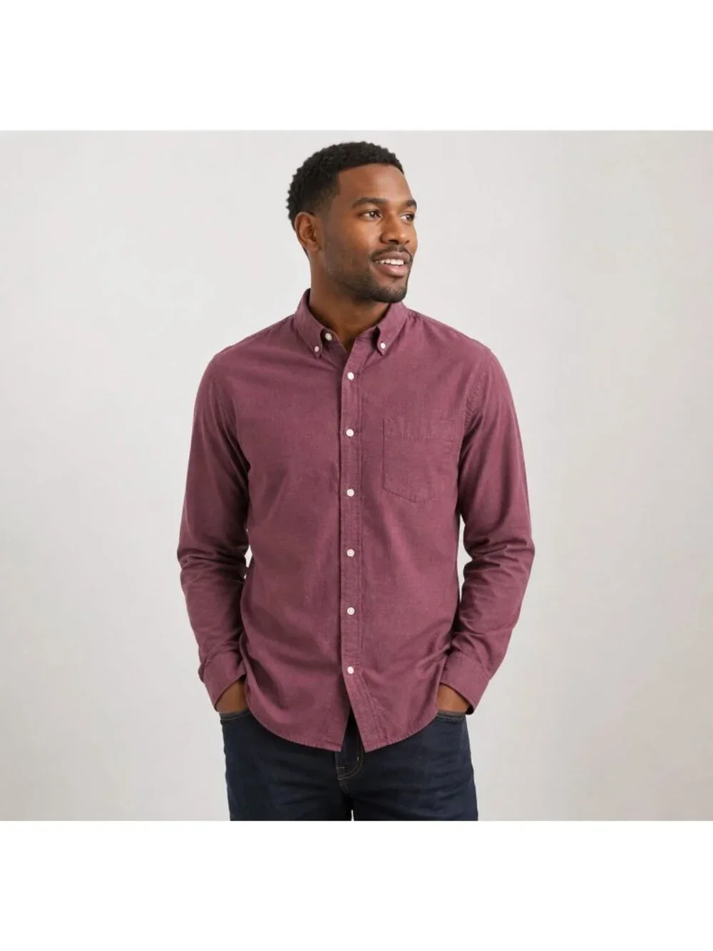 Banana Republic Men’s Maroon Shirt Long Sleeve Classic Preppy L